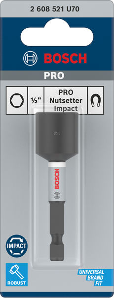 BOSCH PRO Nutsetter Impact , 1/2" x 65 mm, 2 9/16" x 65 mm