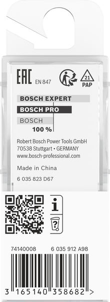 BOSCH PRO V-Nutfräser, 90° x Ø 16, Schaft 8 mm
