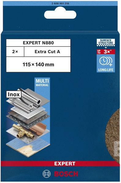 BOSCH EXPERT N880 Vliespad, 115x140mm, Extra Cut A