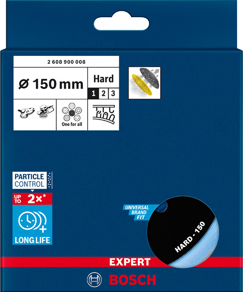 BOSCH EXPERT Universal-Multi-Loch-Schleifteller, 150 mm, hart