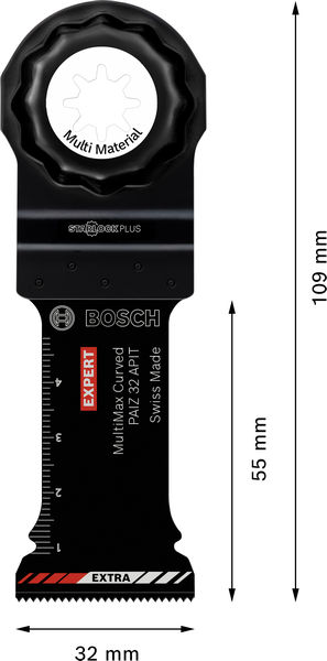 BOSCH EXPERT PAIZ 32 APIT MultiMax Tauchsägeblatt, 32 x 55 mm BOSCH EXPERT PAIZ 32 APIT MultiMax Tauchsägeblatt, 32 x 55 mm