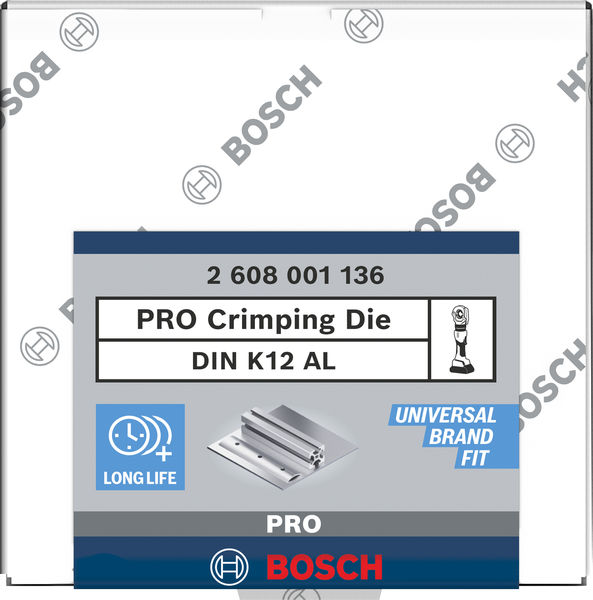 BOSCH PRO Presseinsatz, DIN K12 AL, 16/25 mm², Aluminiume BOSCH PRO Presseinsatz, DIN K12 AL, 16/25 mm², Aluminiume