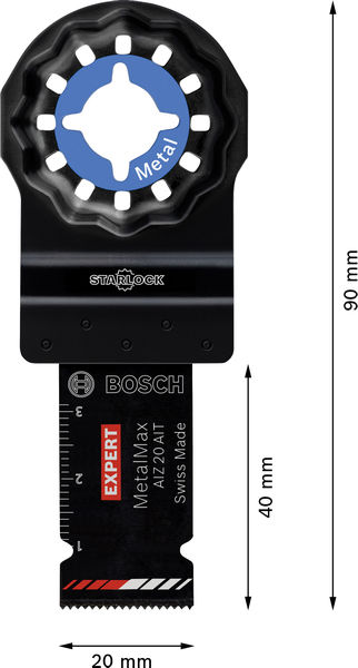 BOSCH EXPERT AIZ 20 AIT MetalMax Tauchsägeblatt, 20 x 40 mm, 5-tlg. BOSCH EXPERT AIZ 20 AIT MetalMax Tauchsägeblatt, 20 x 40 mm, 5-tlg.