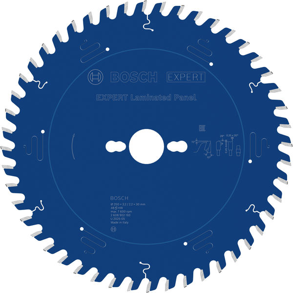 BOSCH EXPERT Laminated Panel Kreissägeblatt, 250x30 mm, Z48 BOSCH EXPERT Laminated Panel Kreissägeblatt, 250x30 mm, Z48