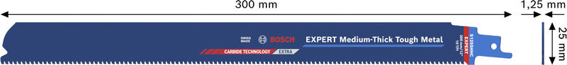 BOSCH EXPERT Medium-Thick Tough Metal S1255HHC Säbelsägeblatt
