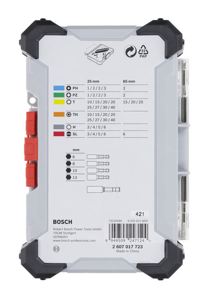 BOSCH Extra Hard Schrauberbit-Set, 43-tlg.