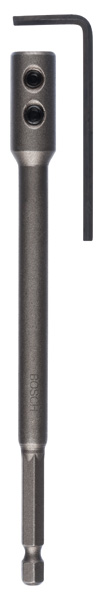 BOSCH Verlängerung 1/4-Zoll, Sechskantschaft für Flachfräsbohrer Self Cut Speed, 152mm