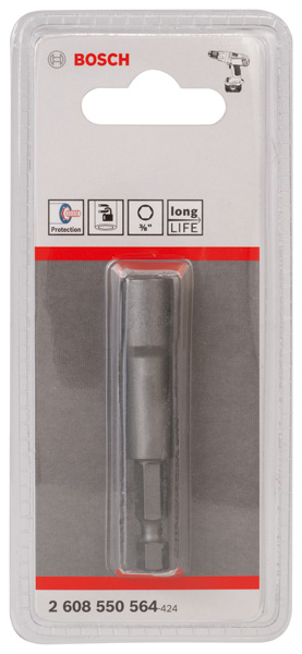 BOSCH Steckschlüssel, 65 mm x 3/8-Zoll, Tiefenanschlag 2 607 002 586 BOSCH Steckschlüssel, 65 mm x 3/8-Zoll, Tiefenanschlag 2 607 002 586