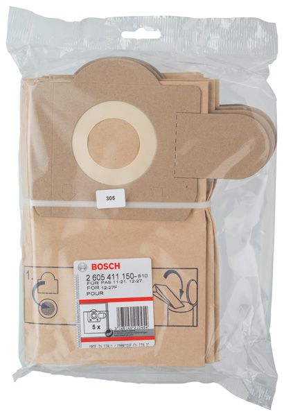 BOSCH Papierfilterbeutel für PAS 11-21, PAS 12-27, PAS 12-27 F BOSCH Papierfilterbeutel für PAS 11-21, PAS 12-27, PAS 12-27 F