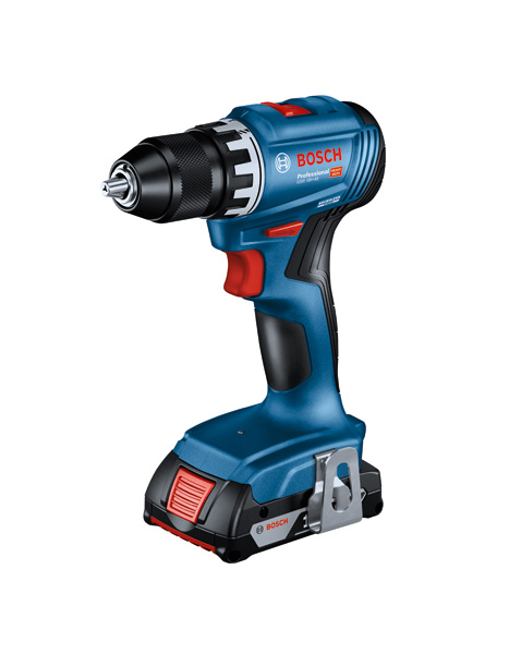 BOSCH Akku-Bohrschrauber GSR 18V-45, 2 Akku GBA 18V 2.0Ah, Ladg. u. L-CASE