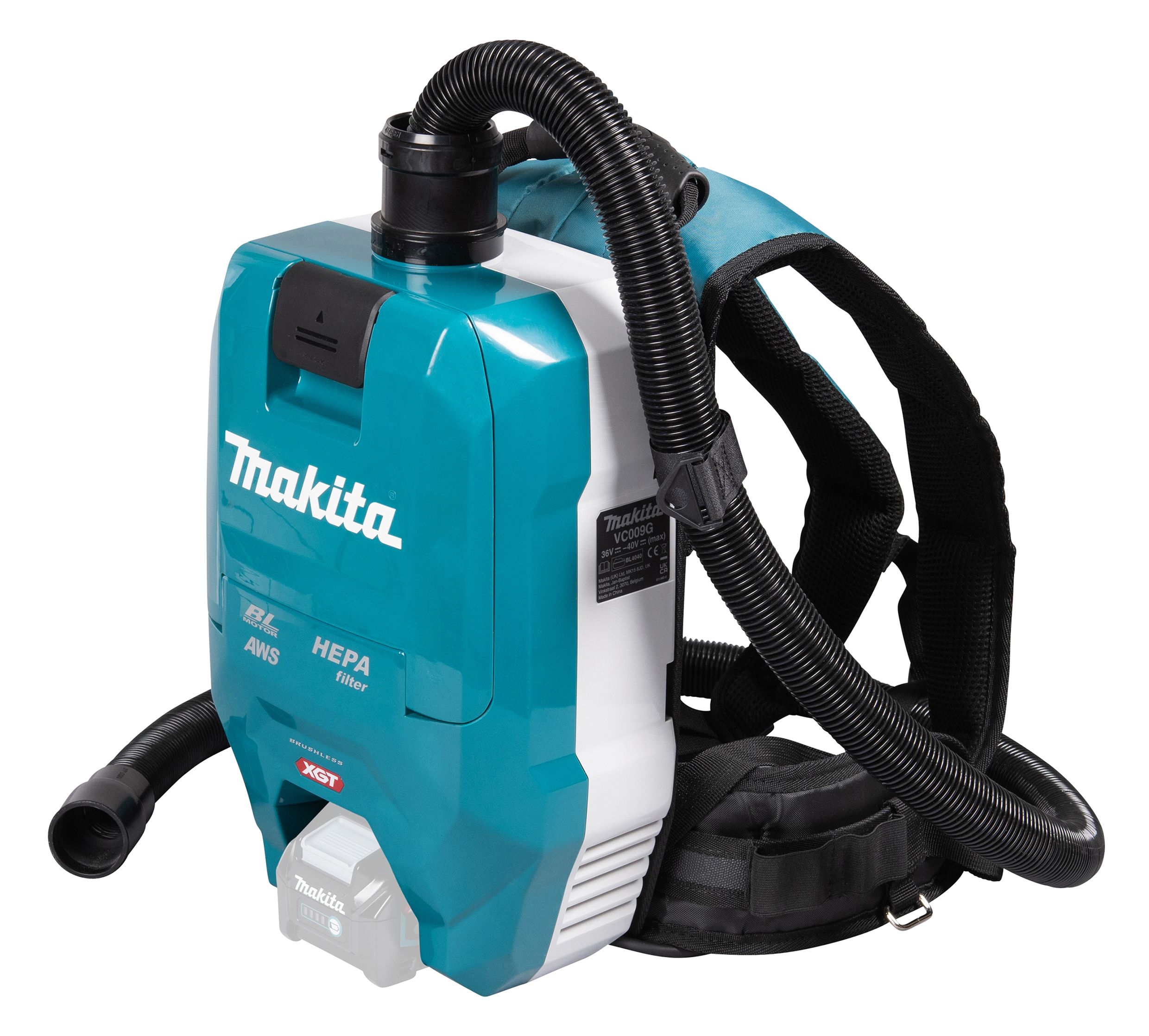 MAKITA Akku-Rucksackstaubsauger VC009GZ01 40V max. MAKITA Akku-Rucksackstaubsauger VC009GZ01 40V max.