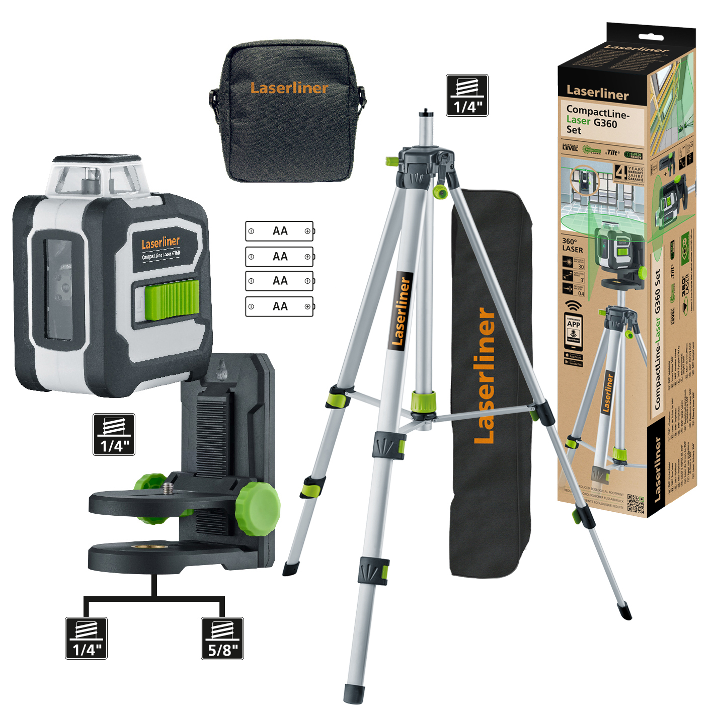 LASERLINER CompactLine-Laser G360 Set LASERLINER CompactLine-Laser G360 Set