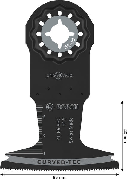 BOSCH AII 65 APC Holz Tauchsägeblatt, Starlock, 65 x 40 mm, 5-tlg. BOSCH AII 65 APC Holz Tauchsägeblatt, Starlock, 65 x 40 mm, 5-tlg.