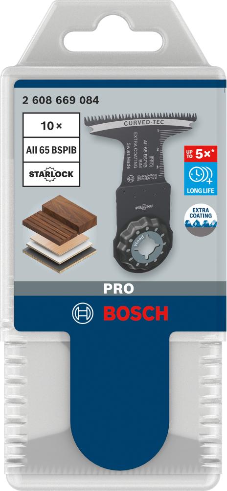 BOSCH PRO AII 65 BSPIB Blatt für Multifunktionswerkzeuge, 65 x 40 mm, 10-tlg. BOSCH PRO AII 65 BSPIB Blatt für Multifunktionswerkzeuge, 65 x 40 mm, 10-tlg.