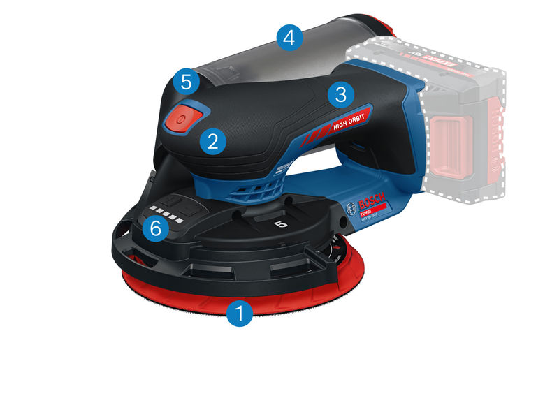 BOSCH Akku-Exzenterschleifer EXEX18V-150-5, L-BOXX 162
