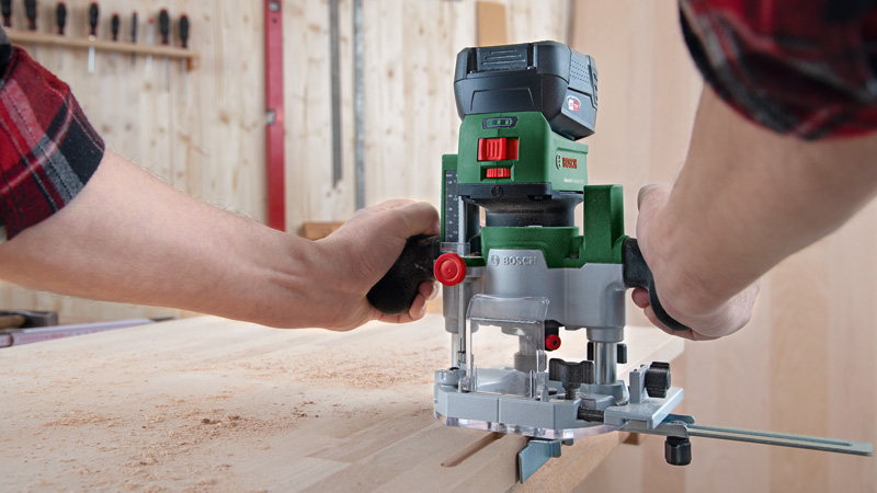 BOSCH Akku-Fräse Router Combi Set