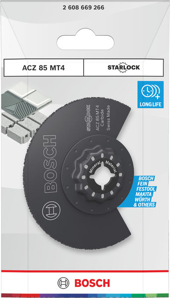 BOSCH ACZ 85 MT4 Multi Material Segmentsägeblatt, Starlock, 85 mm