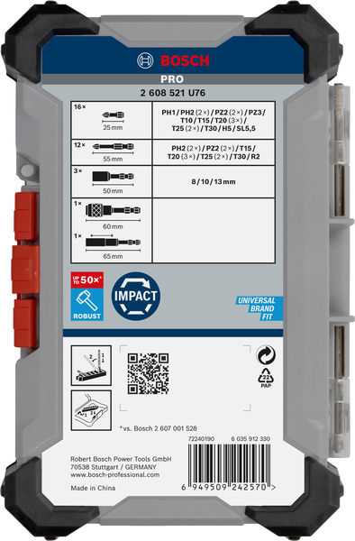BOSCH PRO Impact Schrauberbit Set, 33-tlg.