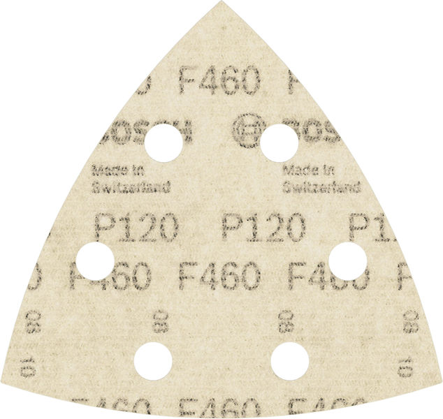 BOSCH PRO F460 Schleifblatt, 93 x 93 mm; G120, 5-tlg.