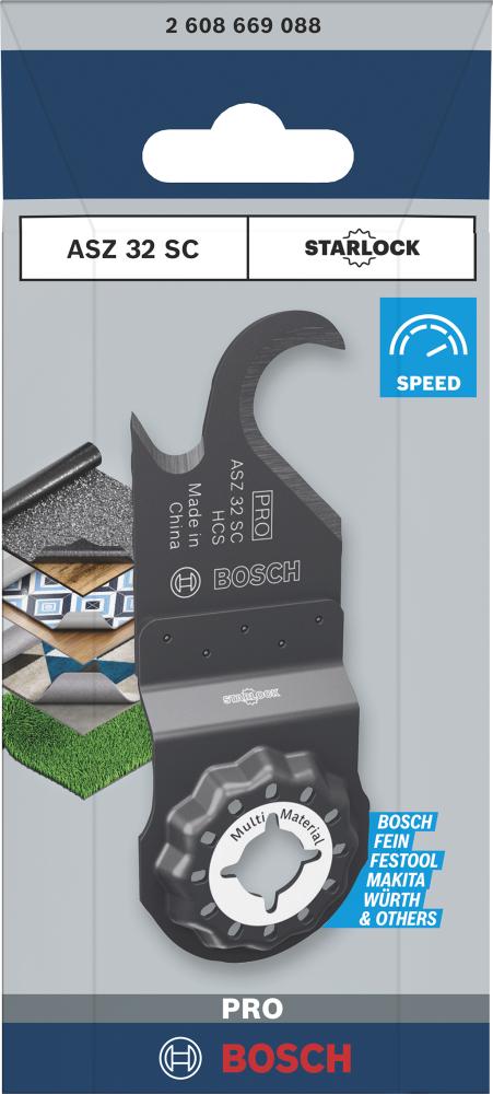 BOSCH PRO ASZ 32 SC Blatt für Multifunktionswerkzeuge, 24 x 11 mm