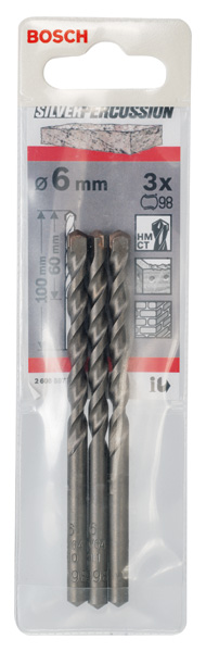 BOSCH Betonbohrer CYL-3, 6 x 60 x 100 mm, d 5,5 mm, 3er-Pack BOSCH Betonbohrer CYL-3, 6 x 60 x 100 mm, d 5,5 mm, 3er-Pack