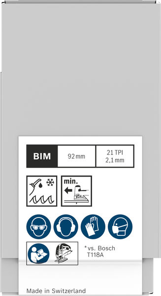 BOSCH PRO Metal medium T121AFC Stichsägeblatt, 92 mm, 100-tlg. BOSCH PRO Metal medium T121AFC Stichsägeblatt, 92 mm, 100-tlg.