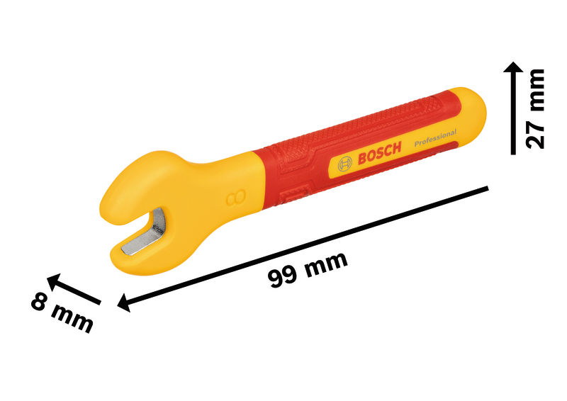 BOSCH VDE-Einmaulschlüssel 8 mm BOSCH VDE-Einmaulschlüssel 8 mm