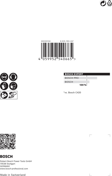 BOSCH EXPERT M480 Schleifnetz, 100x150mm, K15, 10-tlg.