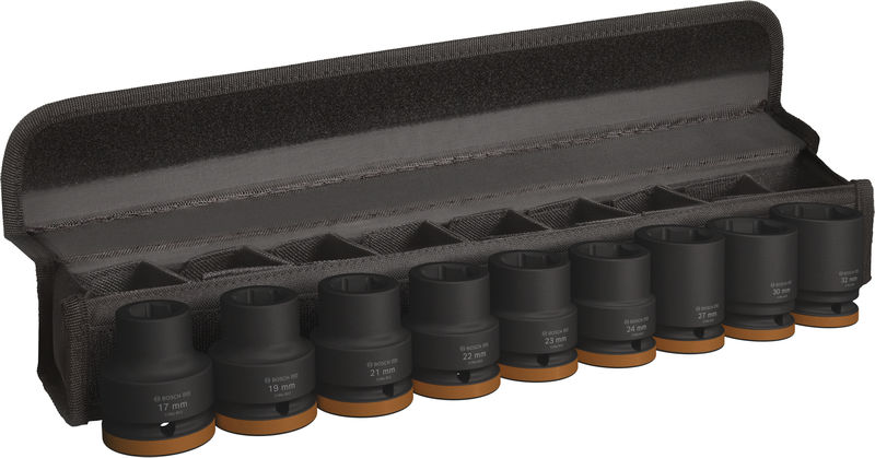 BOSCH PRO Impact Steckschlüsselsatz Set, 3/4", Standard, 9-tlg.