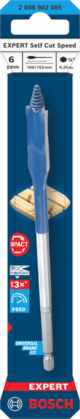 BOSCH EXPERT Self Cut Speed Flachfräsbohrer, 6 x 152 mm