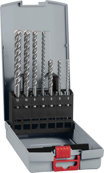 BOSCH PRO SDS plus-5X Hammerbohrer-Set, 5/6/8/6/8/10/12 mm, 7-tlg BOSCH PRO SDS plus-5X Hammerbohrer-Set, 5/6/8/6/8/10/12 mm, 7-tlg