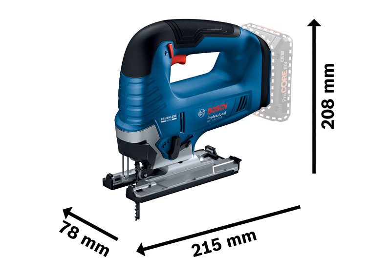 BOSCH Akku-Stichsäge GST 18V-125 B, L-BOXX 136