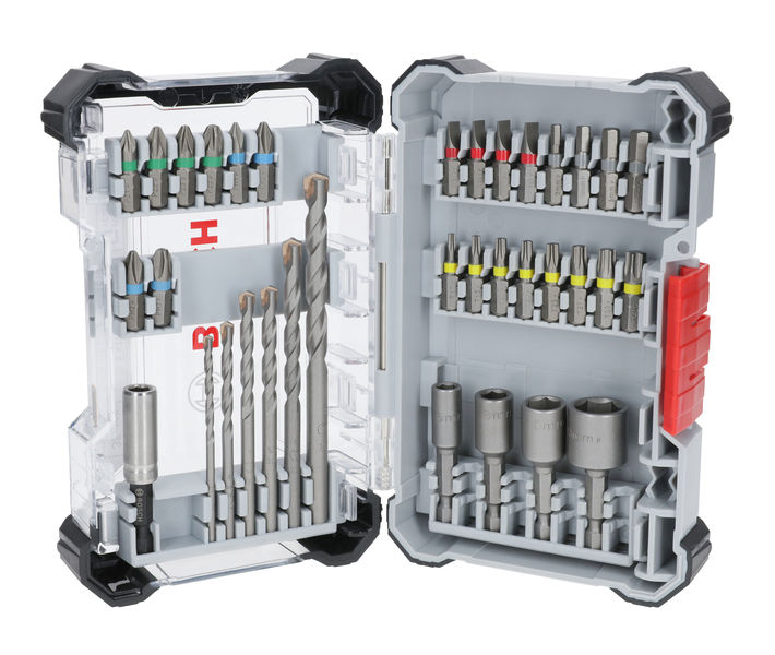 BOSCH Extra Hard Schrauberbit- und CYL-3 Bohrer-Set, Aufsteller, 35-tlg. BOSCH Extra Hard Schrauberbit- und CYL-3 Bohrer-Set, Aufsteller, 35-tlg.