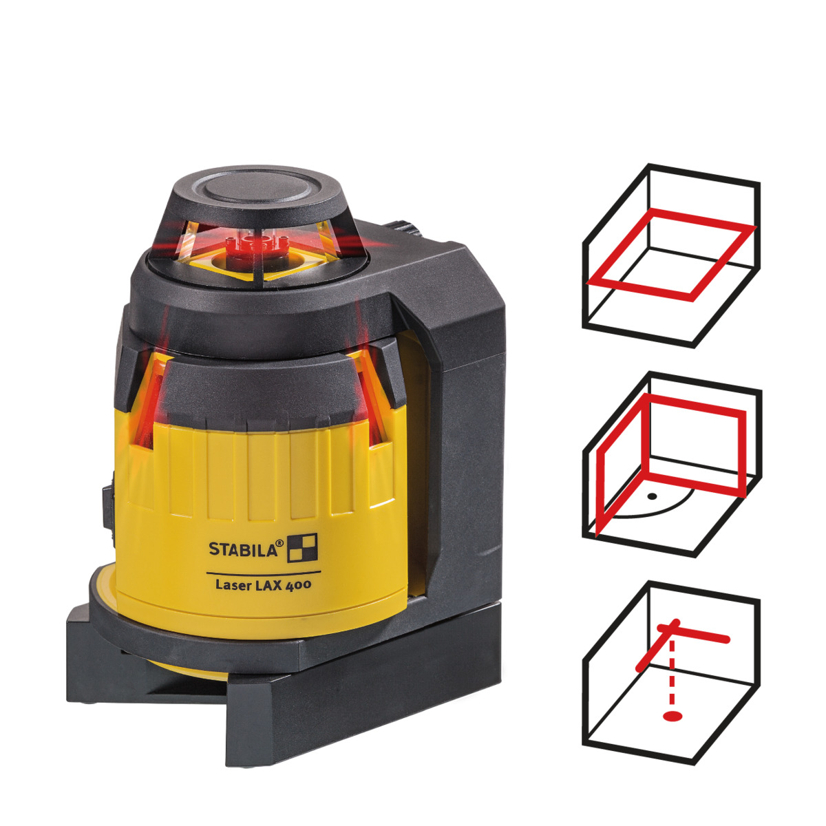 STABILA Multilinien-Laser LAX 400, 6-teiliges Set STABILA Multilinien-Laser LAX 400, 6-teiliges Set