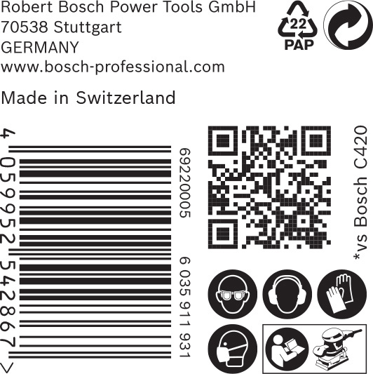 BOSCH EXPERT C470 Schleifblatt, 115x230mm, K240, 14 Löcher, 50-tlg. BOSCH EXPERT C470 Schleifblatt, 115x230mm, K240, 14 Löcher, 50-tlg.