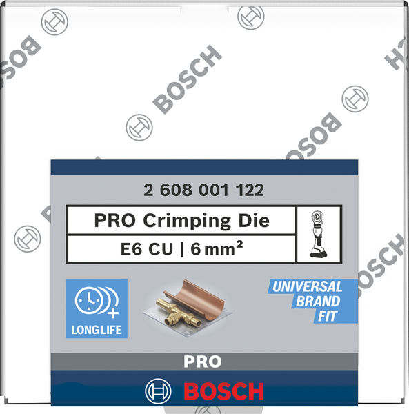 BOSCH PRO Presseinsatz, E6 CU, 6 mm², Kupfere