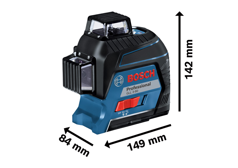 BOSCH Linienlaser GLL 3-80 im Handwerkerkoffer BOSCH Linienlaser GLL 3-80 im Handwerkerkoffer