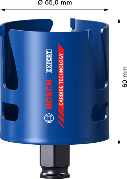BOSCH EXPERT Construction Material Lochsäge, 65x60 mm