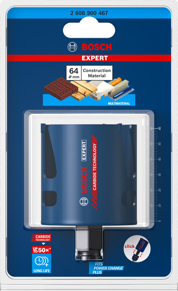 BOSCH EXPERT Construction Material Lochsäge, 64x60 mm