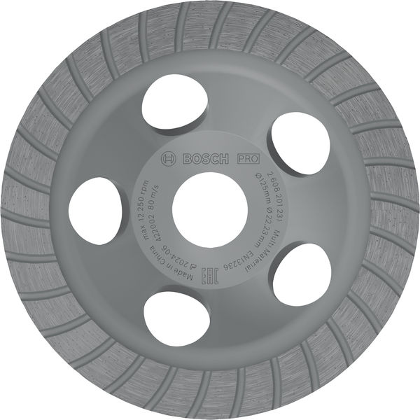 BOSCH PRO Multi Material Topfscheibe, 5 x 125 x 22,23 mm BOSCH PRO Multi Material Topfscheibe, 5 x 125 x 22,23 mm