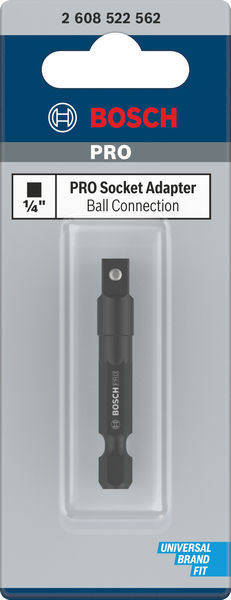 BOSCH PRO Socket Adapter mit Kugelverbindung, 1/4", 50 mm