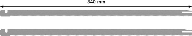 BOSCH 2-teilige Säbelsägeblatt-Sets für Schaumstoffsägen 300mm
