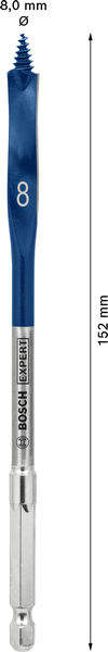 BOSCH EXPERT Self Cut Speed Flachfräsbohrer, 8 x 152 mm BOSCH EXPERT Self Cut Speed Flachfräsbohrer, 8 x 152 mm