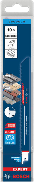 BOSCH EXPERT Hard Nail Pallets S1123CHM Säbelsägeblatt, 10-tlg. BOSCH EXPERT Hard Nail Pallets S1123CHM Säbelsägeblatt, 10-tlg.