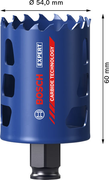 BOSCH EXPERT Multi Material Power Change Plus-Lochsäge, 54 x 60 mm