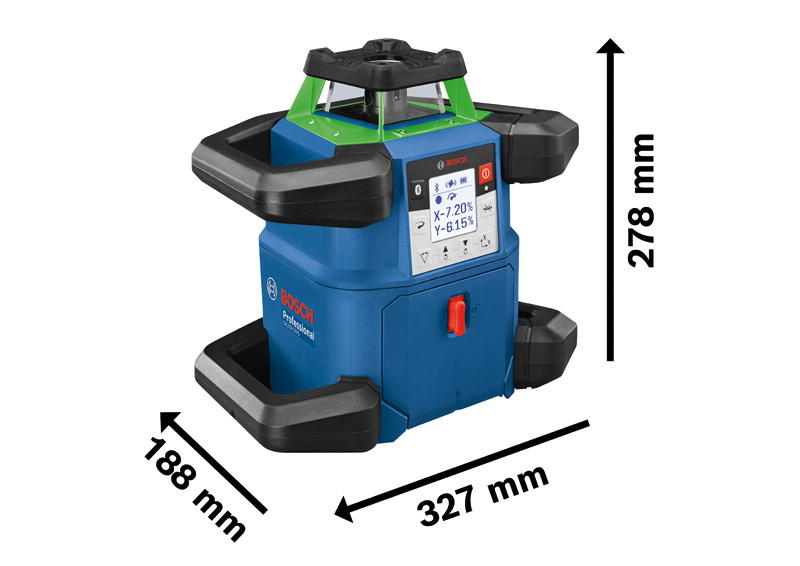 BOSCH Rotationslaser GRL 650 CHVG mit Baustativ BT 300 HD