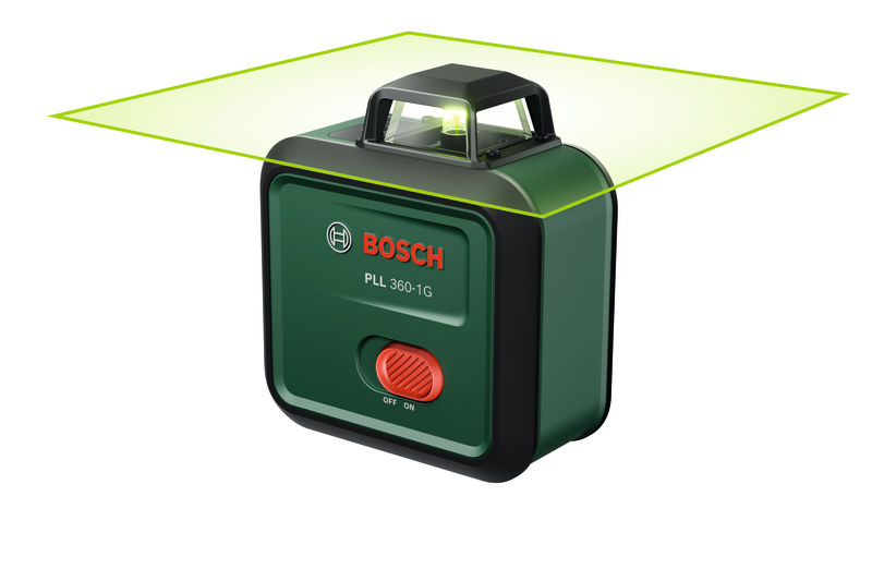 BOSCH Linienlaser PLL 360-1G, 1 x Akku BA 3.6V 2.0Ah