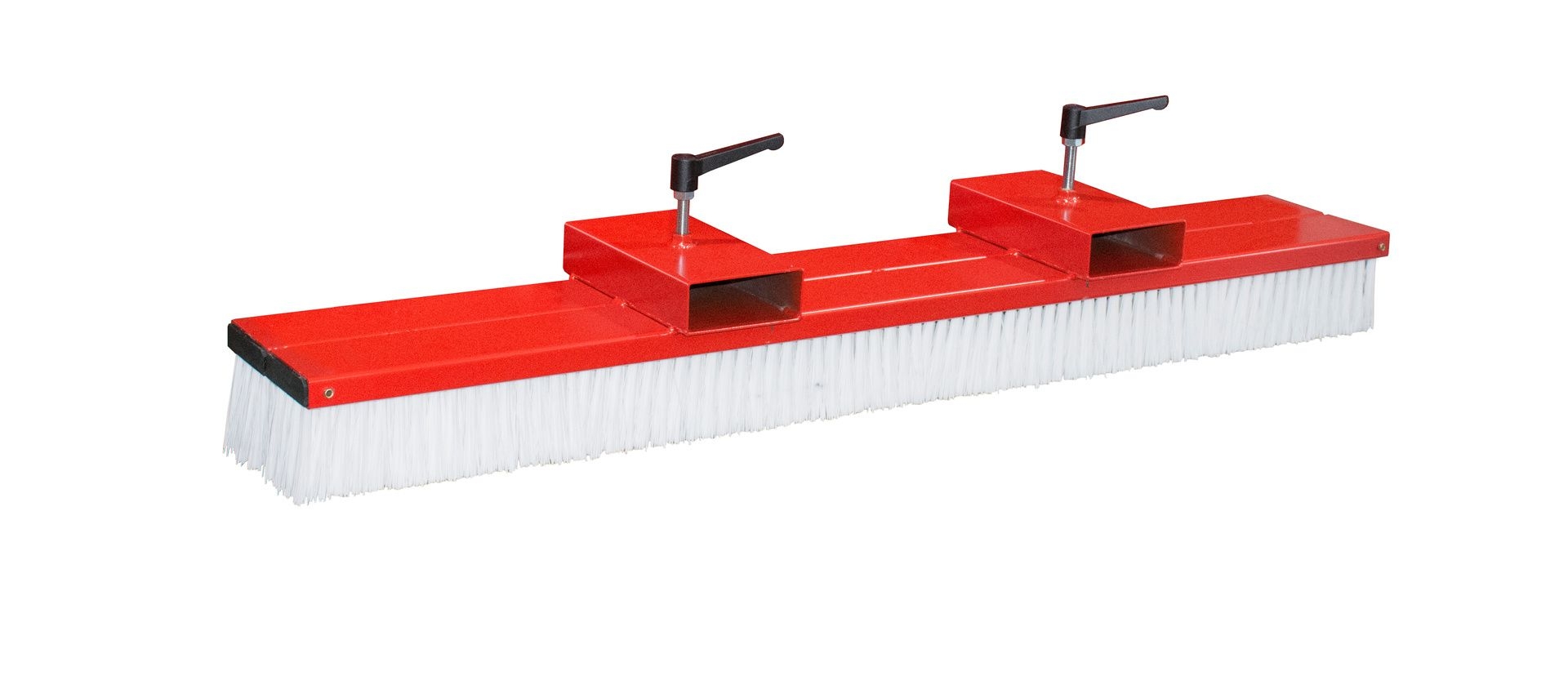 BAUER Gabelstapler-Kehrbesen SKB-O 150, lackiert, RAL 3000 Feuerrot
