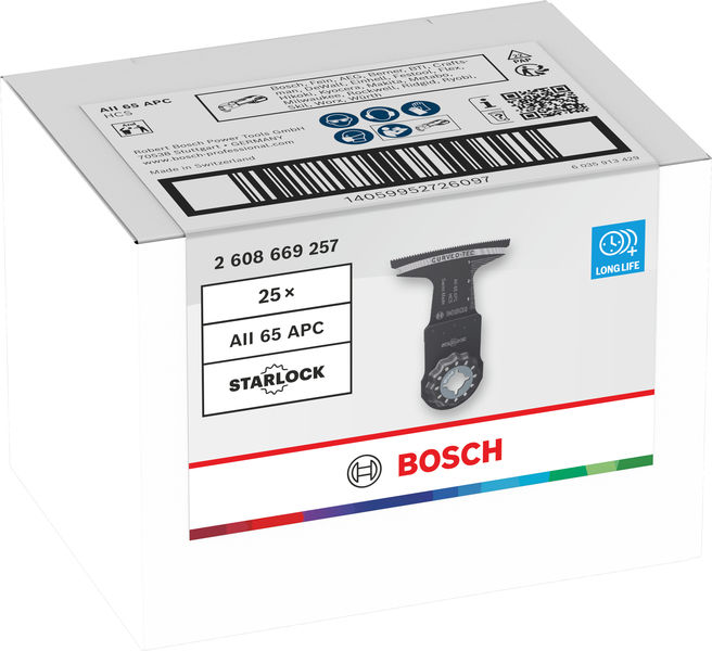 BOSCH AII 65 APC Holz Tauchsägeblatt, Starlock, 65 x 40 mm, TU25