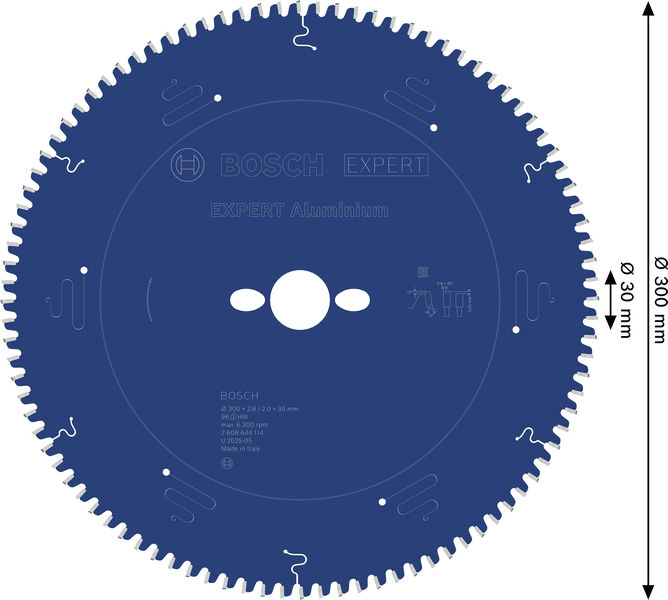 BOSCH EXPERT Aluminium Kreissägeblatt, 300x2,8/2x30 mm, Z96